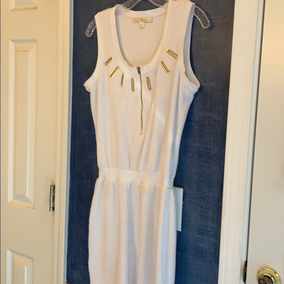 Dresses & Skirts - Women’s mini dress Boston Proper S gold grommets